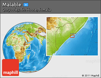Physical Location Map of Malable