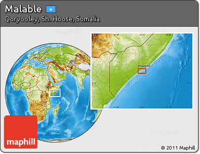 Physical Location Map of Malable