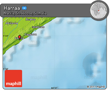 Physical Map of Harraa