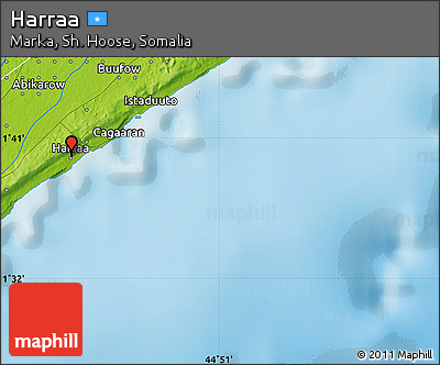 Physical Map of Harraa