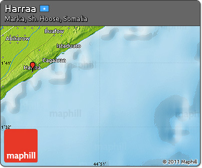 Physical Map of Harraa