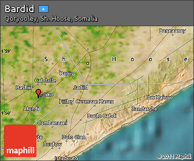 Satellite Map of Bardid