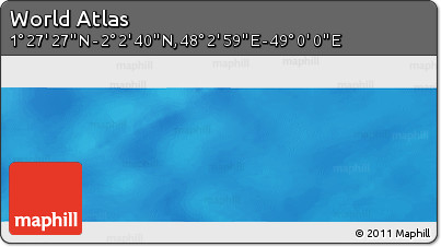 Physical Panoramic Map of the Area around 1° 45' 3" N, 48° 31' 29" E