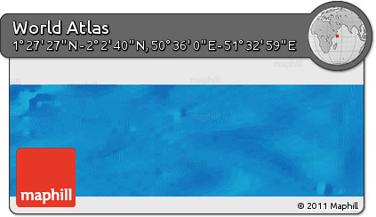 Physical Panoramic Map of the Area around 1° 45' 3" N, 51° 4' 30" E