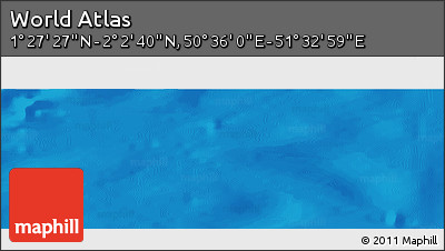 Physical Panoramic Map of the Area around 1° 45' 3" N, 51° 4' 30" E