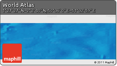Physical Panoramic Map of the Area around 1° 45' 3" N, 51° 4' 30" E