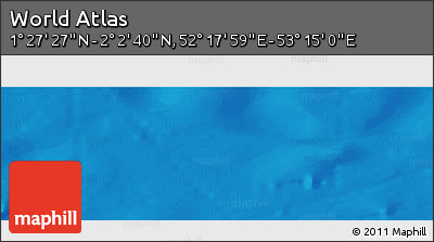 Physical Panoramic Map of the Area around 1° 45' 3" N, 52° 46' 29" E