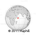 Outline Map of the Area around 1° 45' 3" N, 54° 28' 30" E, rectangular outline