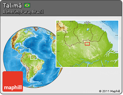 Physical Location Map of Talimã
