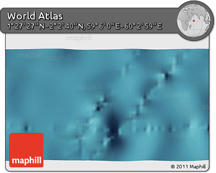Satellite 3D Map of the Area around 1° 45' 3" N, 59° 34' 30" E