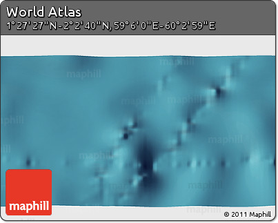 Satellite 3D Map of the Area around 1° 45' 3" N, 59° 34' 30" E