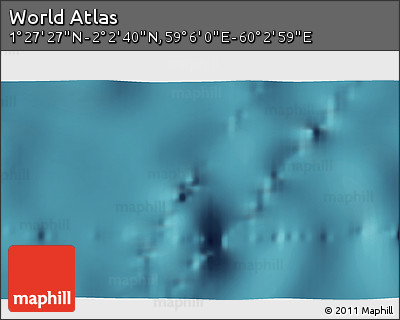 Satellite 3D Map of the Area around 1° 45' 3" N, 59° 34' 30" E