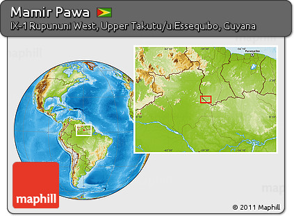 Physical Location Map of Mamir Pawa