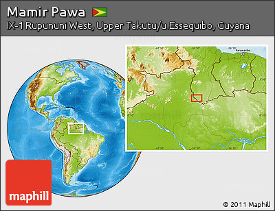 Physical Location Map of Mamir Pawa