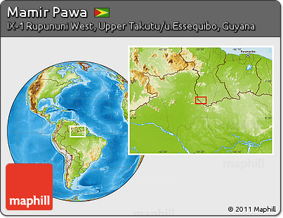 Physical Location Map of Mamir Pawa