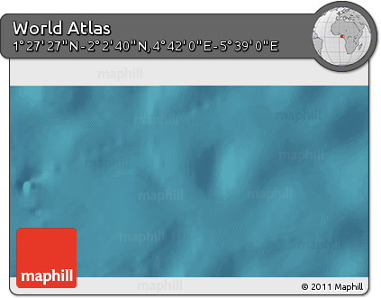 Satellite 3D Map of the Area around 1° 45' 3" N, 5° 10' 30" E