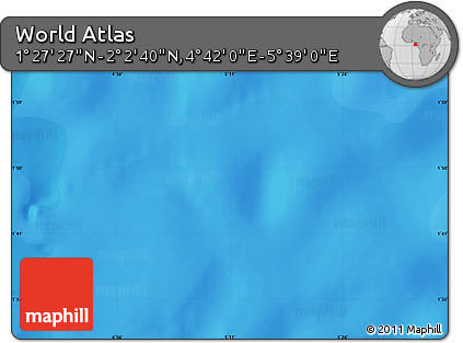 Political Map of the Area around 1° 45' 3" N, 5° 10' 30" E