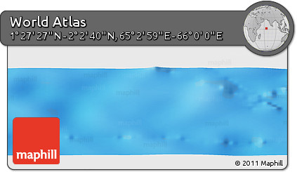 Physical Panoramic Map of the Area around 1° 45' 3" N, 65° 31' 30" E