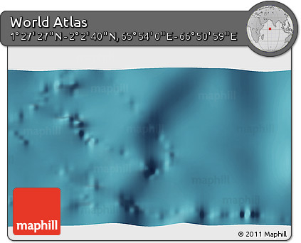 Satellite 3D Map of the Area around 1° 45' 3" N, 66° 22' 30" E