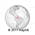 Outline Map of the Area around 1° 45' 3" N, 66° 13' 29" W, rectangular outline