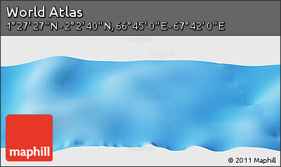 Physical Panoramic Map of the Area around 1° 45' 3" N, 67° 13' 29" E