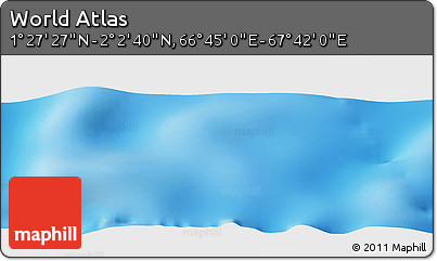 Physical Panoramic Map of the Area around 1° 45' 3" N, 67° 13' 29" E