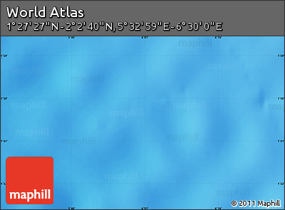 Physical Map of the Area around 1° 45' 3" N, 6° 1' 30" E