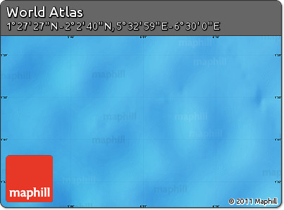 Physical Map of the Area around 1° 45' 3" N, 6° 1' 30" E