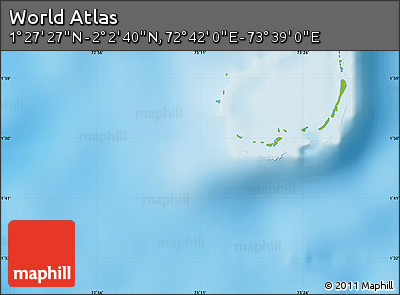 Physical Map of the Area around 1° 45' 3" N, 73° 10' 30" E