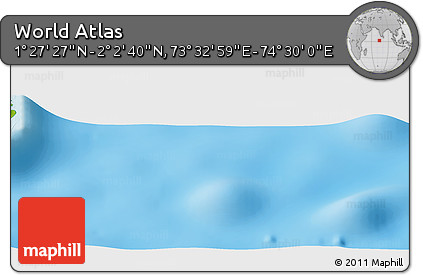 Physical Panoramic Map of the Area around 1° 45' 3" N, 74° 1' 30" E