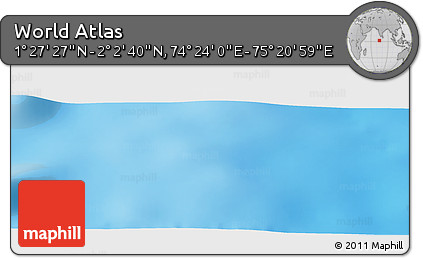 Physical Panoramic Map of the Area around 1° 45' 3" N, 74° 52' 30" E