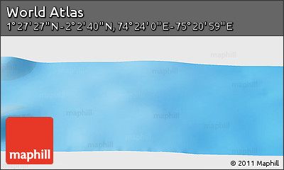 Physical Panoramic Map of the Area around 1° 45' 3" N, 74° 52' 30" E