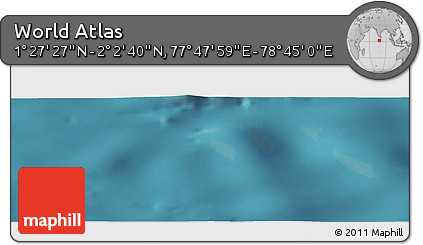 Satellite Panoramic Map of the Area around 1° 45' 3" N, 78° 16' 30" E