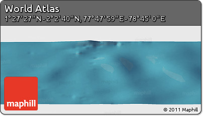Satellite Panoramic Map of the Area around 1° 45' 3" N, 78° 16' 30" E