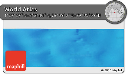 Physical Panoramic Map of the Area around 1° 45' 3" N, 79° 7' 30" E