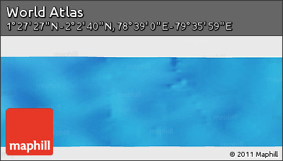 Physical Panoramic Map of the Area around 1° 45' 3" N, 79° 7' 30" E