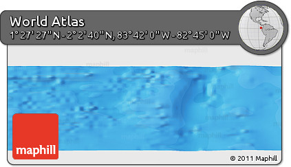 Political Panoramic Map of the Area around 1° 45' 3" N, 83° 13' 29" W