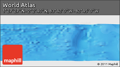 Political Panoramic Map of the Area around 1° 45' 3" N, 83° 13' 29" W