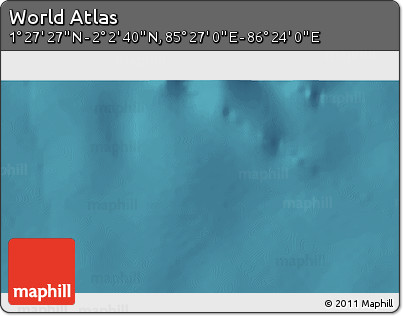 Satellite 3D Map of the Area around 1° 45' 3" N, 85° 55' 30" E