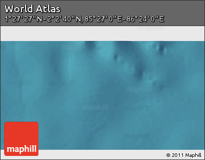 Satellite 3D Map of the Area around 1° 45' 3" N, 85° 55' 30" E
