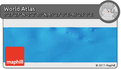 Physical Panoramic Map of the Area around 1° 45' 3" N, 85° 55' 30" E