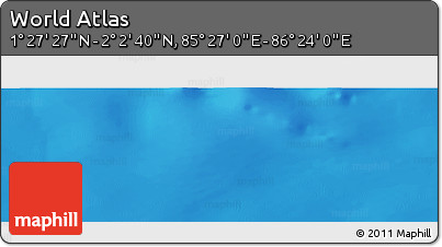 Physical Panoramic Map of the Area around 1° 45' 3" N, 85° 55' 30" E
