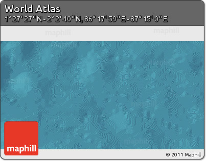 Satellite 3D Map of the Area around 1° 45' 3" N, 86° 46' 30" E