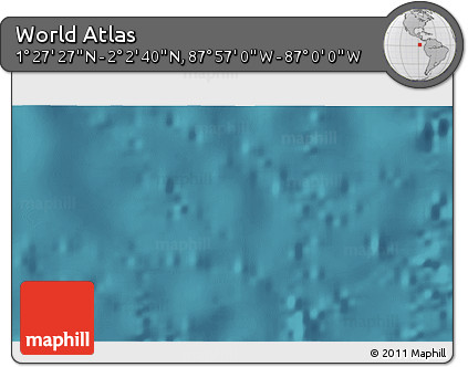 Satellite 3D Map of the Area around 1° 45' 3" N, 87° 28' 29" W
