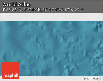 Satellite 3D Map of the Area around 1° 45' 3" N, 87° 28' 29" W