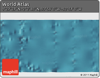 Satellite 3D Map of the Area around 1° 45' 3" N, 93° 25' 30" W