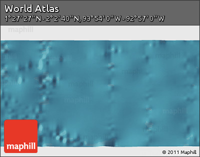 Satellite 3D Map of the Area around 1° 45' 3" N, 93° 25' 30" W