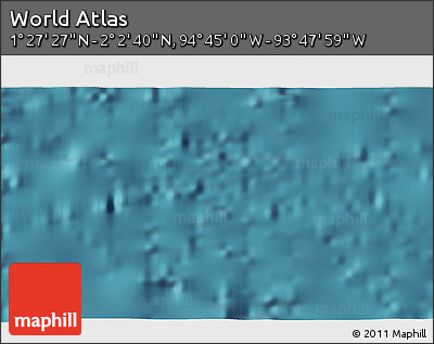 Satellite 3D Map of the Area around 1° 45' 3" N, 94° 16' 30" W