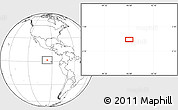 Blank Location Map of the area around 1° 45' 3" N, 95° 58' 29" W