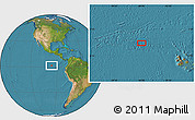Satellite Location Map of the area around 1° 45' 3" N, 95° 58' 29" W